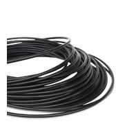GRASAKY 3D Printer Parts 1 Meter 2mm x 4mm PTFE Tube Pipe to hot end Extruder for 1.75mm Filament convery Accessories(Black)