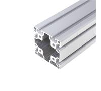 GRASAKY 8080N1 Aluminum Extrusion Profile Single Face Sealing 80x80mm Square Column Silver Anodized European Standard Framework Framework(50mm 1.97" long)
