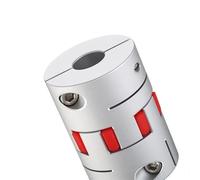 GRASAKY D20 L25 Flexible Plum Coupling Adjustable Bore 3mm to 10mm Elastic Shaft Coupler for Stepper Servo Motors Grooved elastic(4x6mm)