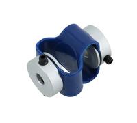 GRASAKY D23 L24 Double Loop Coupling Inner Hole 3mm to 8mm 8 Shape Encoder CNC Motor Shaft Flexible Aluminium Alloy Coupler Grooved elastic(4mm X 8mm)