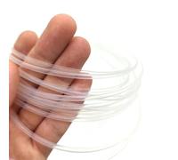 GRASAKY Diameter 0.5mm to 15mm PTFE Heat Shrink Tube PTFE 1.7:1 Shrinkage Ratio 260℃ High Temperature Pipe 600V Translucent convery Accessories(1mm)