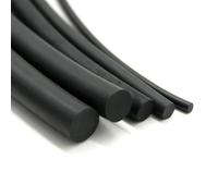 GRASAKY Door Seal Strip 1 meter 5 meter Fluorine Rubber Solid Diameter 2mm 3mm 4mm 5mm 6mm 7mm 2.5mm 3.5mm 4.5mm Black FKM Round bar strip corner(5 meter x 4.5mm)