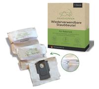 GRASHÜPFER® Reusable Dust Bags for Roborock S8+ and S8 Pro Ultra, S7 Pro Ultra, Max Q5 Max+ and Q7 - Easy to Empty and Refit - Washable