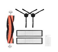 GRASKY Detachable Main Brush Hepa Filter Black Side Brushes Mop Cloth Kit/Fit for Dreame D9 L10 Pro Vacuum Cleaner Parts (Color : Burgundy)
