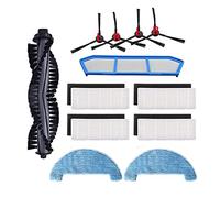 GRASKY Filter Replacements Kits/Fit for Ilife A4 A4S A40 Hepa Filter Primary Filter Side Brush Remote Control Roll Brush Cover Mop Cloth (Color : Pink)