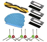 GRASKY Hepa Filter Side Brush Main Brush Mop Cloths/Fit for ECOVACS Deebot T9 T8 N8 Pro Vacuum Cleaner Parts (Color : Dark Khaki)