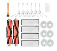GRASKY Main Brush Hepa Filter Side Brushes Mop Cloth dust Bag/Fit for Dreame S10 S10 Pro/Fit for Xiaomi Mijia B101CN Vacuum Cleaner Part (Color : Clear)
