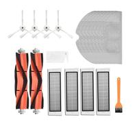 GRASKY Main Brush Washable Hepa Filter Side Brush Kit/Fit for Xiaomi Mi Vacuum 1st 1S Robot Roborock S50 S51 S55 S6 T60 T61 T65 Parts (Color : As The picture-25)