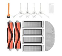 GRASKY Main Brush Washable Hepa Filter Side Brush Kit/Fit for Xiaomi Mi Vacuum 1st 1S Robot Roborock S50 S51 S55 S6 T60 T61 T65 Parts (Color : As The picture-22)