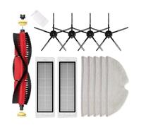 GRASKY Removable Main Brush Washable HEPA Filter/Fit for Xiaomi Roborock S6 S60 S65 S5 MAX T6 Tanos Mopping Cloth Spare Parts (Color : Dark Khaki)