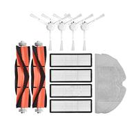 GRASKY Washable Vacuum Cleaner Accessories/Fit for Xiaomi Dreame F9 Robot Vacuum Mop Roller Side Brush Hepa Filter Mop Cloth Parts Kits (Color : D)
