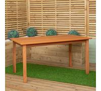 Samuel Alexander Grasmere 6 Seater Patio Dining Table - Size: 73 x 90 x 150cm - Brown - Wilko