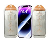Grasoftness Screen Protector, 2pcs for Iphone 16 Tempered Glass Screen Protector, with Anti-Scratch Anti-Fingerprint Privacy, Auto Dust-Free Install, for Iphone Series (2Pcs*HD,16Pro)