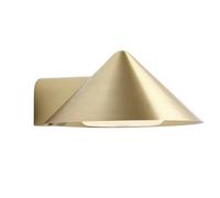 FRANDSEN LED wall lamp Grasp, brass-coloured, width 15 cm