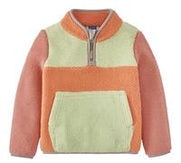 Grass & Air Fleece 1/4 Jumper Kids, Borg Quarter Zip Jumper, Pink Green Orange (UK, Age, 2 Years, 3 Years, Multi)