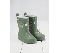 GRASS & AIR Khaki Green Colour Changing Kids Winter Wellies 4 Infant