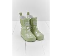 Grass & Air Women's Floral Shortie Welly Boot in Light Green | Size: 4 Grass & Air Light Green 4