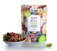 Grass & Co. | Focus Lion’s Mane Nootropic Powder | 2000mg Lion’s Mane, 1000mg Ginseng & Vegan Omega-3 | Brain Boost, Memory & Caffeine-Free Alertness | 46 Servings