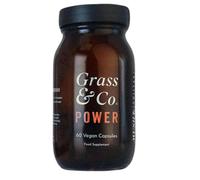 Grass & Co. POWER Shiitake Mushrooms with Holy Basil + Iron , 60 Vegan Capsules