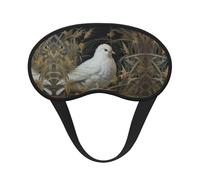 Grass and Dove Blocking Light Mask Sleep Aid, Comfortable Blackout Sleep Mask for Travel Yoga, Soft Eye Cover