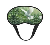 Grass and Dove Blocking Light Mask Sleep Aid, Comfortable Blackout Sleep Mask for Travel Yoga, Soft Eye Cover