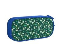 Grass and Dove Large Capacity Double Layer Pencil Case,Customizable Full Print Polyester Fabric Organizer-School, Office, Travel Makeup Pouch