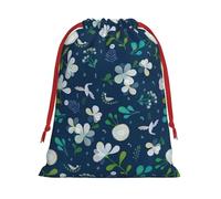 Grass And Dove Print Gift Drawstring Bag Reusable Pouch Festive Decor Party Favor Daily Storage Sack