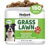 Grass Burn Spot Chews for Dogs - Dog Pee Lawn Spot Saver Caused by Dog Urine - Grass Treatment Rocks - DL-Methionine + Cranberry + Digestive Enzymes - Dog Urine Neutralizer for Lawn - 180 Soft Treats