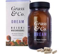 Grass & Co. DREAM Reishi Mushrooms with Magnesium + Sage, 60 Vegan Capsules