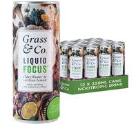 Grass & Co. Liquid Focus (Elderflower, Sicilian Lemon & Lion's Mane) Functional Sparkling Drink 250ml