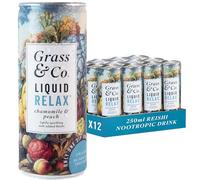 Grass & Co. Liquid Relax (Peach, Chamomile & Reishi) Functional Sparkling Drink 250ml