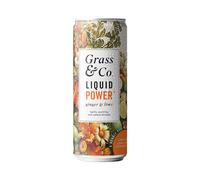 Grass & Co. POWER Functional Sparkling Daily Wellness Support Drink Ginger & Lime Flavour - 250ml