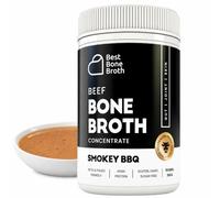 Grass Fed Beef Bone Broth Concentrate Smoky BBQ Flavor | Collagen Protein for Joints, Skin & Gut | Keto, High Protein, Gluten Free | Just Add Water | Pasture-Raised Cattle - 35 Servings