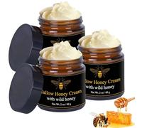 Grass-Fed Beef Tallow Balm with Raw Honey, Tallow and Honey Balm for Face, Beef Tallow for Skin Care, Tallow Face Moisturizer for Soft, Smooth Skin, Deep Hydration for Face & Body (3)