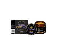 Grass-Fed Beef Tallow Balm with Raw Honey, Tallow and honey Balm, Moisturizing Cream for Soft, Smooth Skin, Deep Hydration & Nourishment, Handmade All-Natural Moisturizer
