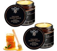 Grass-Fed Beef Tallow Balm With Raw Honey100g, Moisturising Cream For Soft, 100% Grass-Fed Beef Tallow, Natural Honey & Beeswax Moisturizer, Deep Hydration & Nourishment, Oil-Free & Unscented (2)