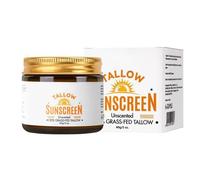 Grass-Fed Beef Tallow Sunscreen SPF 50+ - 100% Organic Natural Sun Cream for Face & Body - Reef-Safe & Chemical-Free - Lightweight & Moisturizing - For Dry & Sensitive Skin