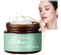 Grass-Fed Beef Tallow with Frankincense Oil and Castor Oil,Beef Tallow Moisturiser,Tallow and Honey Balm,Natural Beef Tallow Face Cream,Beef Tallow Skin Care for All Type Skins,Face Cream for Women