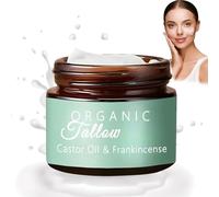 Grass-Fed Beef Tallow with Frankincense Oil & Castor Oil, Beef Tallow Castor Oil Frankincense, Organic Beef Tallow Moisturizer for Skin (1 Bottle)