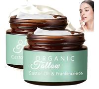 Grass-Fed Beef Tallow with Frankincense Oil & Castor Oil, Beef Tallow Organic for Skin Moisturizer, Tallow and Manuka Honey Balm 4 Oz, Grass Fed Beef Tallow for Face, Body (2)