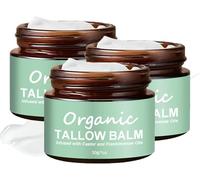 Grass-fed Beef Tallow with Frankincense Oil & Castor Oil, Beef Tallow Skin Care, Organic Beef Tallow Moisturizer for Skin, Whipped Beef Tallow Frankincense Oil Castor Oil for All Skin Types (3)