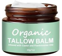 Grass-fed Beef Tallow with Frankincense Oil & Castor Oil,Beef Tallow Skin Care,Organic Beef Tallow Moisturizer for Skin,Whipped Beef Tallow Frankincense Oil Castor Oil for Skin Face Body Moisturizer