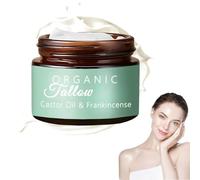 Grass-fed Beef Tallow with Frankincense Oil & Castor Oil, Organic Beef Tallow Moisturizer for Skin, Beef Tallow Skin Care, Tallow and Manuka Honey Balm for Face, Body (1)
