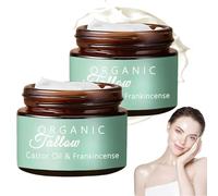 Grass-fed Beef Tallow with Frankincense Oil & Castor Oil, Organic Beef Tallow Moisturizer for Skin, Beef Tallow Skin Care, Tallow and Manuka Honey Balm for Face, Body (2)
