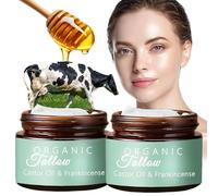 Grass-Fed Beef Tallow With Frankincense Oil & Castor Oil,Organic Beef Tallow Moisturizer for Skin,Beef Tallow Frankincense Balm,for Face, Body