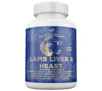 Grass Fed Desiccated Lamb Liver & Heart Capsules 2250mg (120 Pills, 750mg Each), CoQ10, Energy, Digestion, Detoxification, Heart Health, Non-GMO, Freeze Dried, Pasture Raised in New Zealand