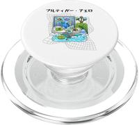 Grass Fun UI UX Designer Computer Retro Fish Frutiger Aero PopSockets PopGrip for MagSafe