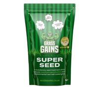 Grass Gains Lawn Seed 1KG - Premium Grass Seeds Fast Growing for Patch Magic Lawn Repair, Shady Areas, Pet and Child-Friendly Gardens - Organic Grass Seed for All Types, UK Climate