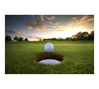 Grass Golf Colored Entertainment Toy Decorative Painting Puzzle Set 1000 Pieces Stress-Relieving Brain-Teasing Toy DIY Gift 52x38cm