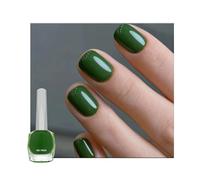 Grass Green Nail Polish, Spring Green Nail Varnish, Quick Drying Chip-resistant No UV Need Festive Party Nail Polish for DIY Nail Art Manicure at Home Salon, Gift for Women (12ml)